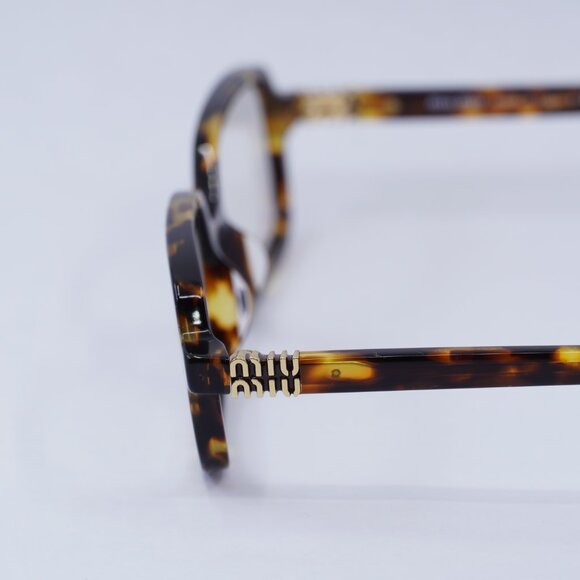 Miu Miu MU11ZS 14L08N Sunglasses Havana Rectangle Frame, Blue light Block Lenses main image 7